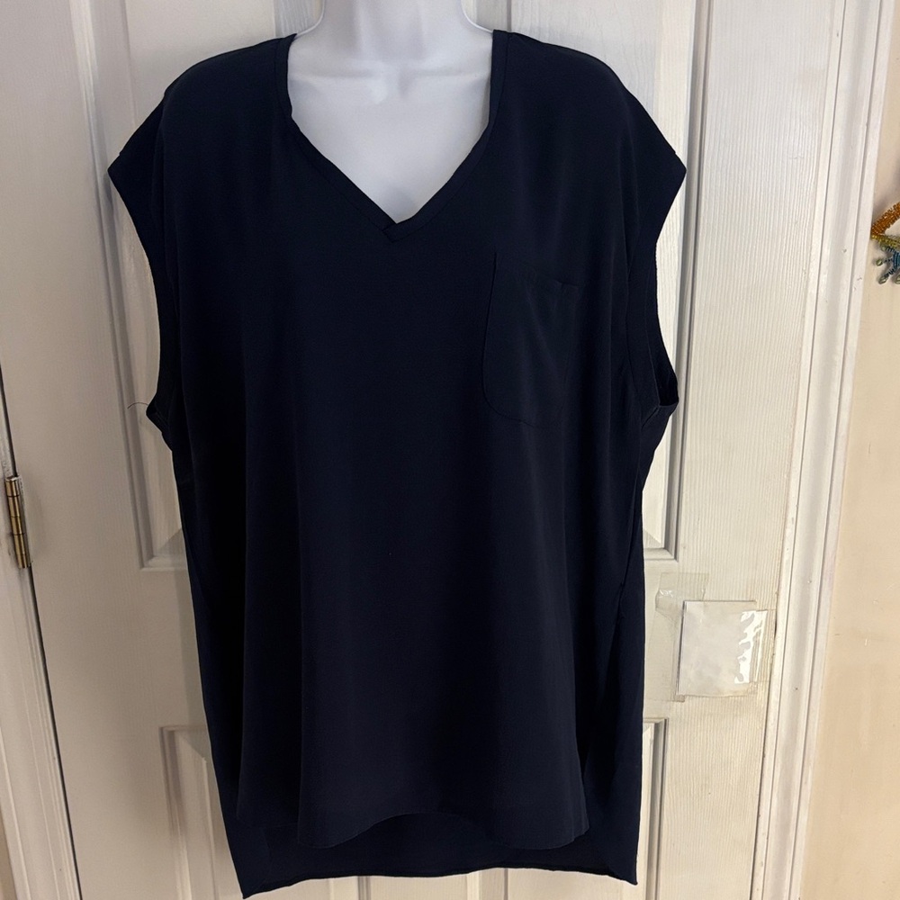VENUS Blue sleeveless blouse for Women